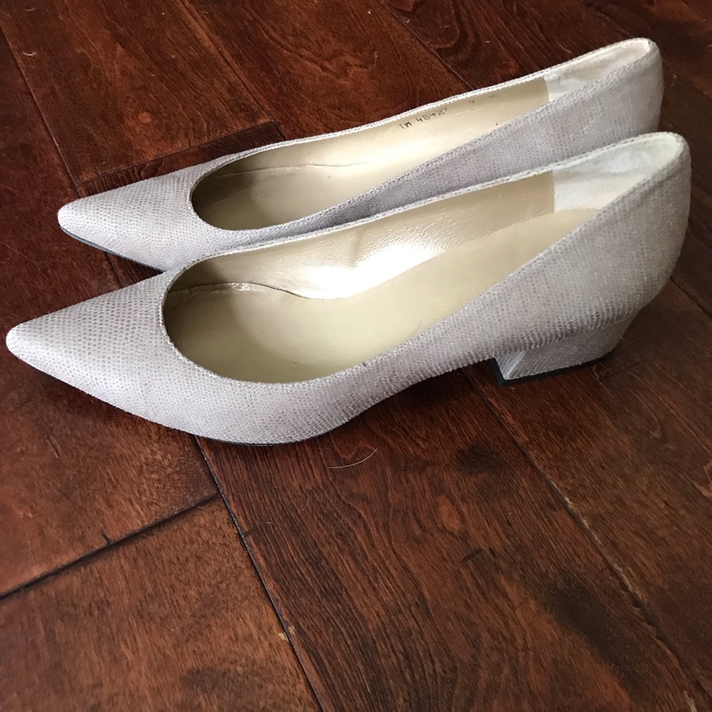 Stuart Weitzman block heel pumps